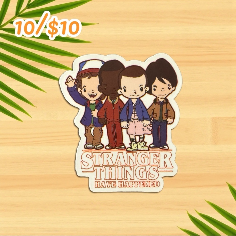 Stranger Things Cartoon Sticker – Fan Art | Vinyl | Glossy